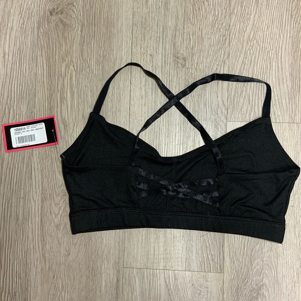 Juicy Couture Sports Bra Black - brand new